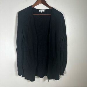 Madewell Black Open Front Cardigan Sweater Womens XXS‎ Alpaca Wool Blend